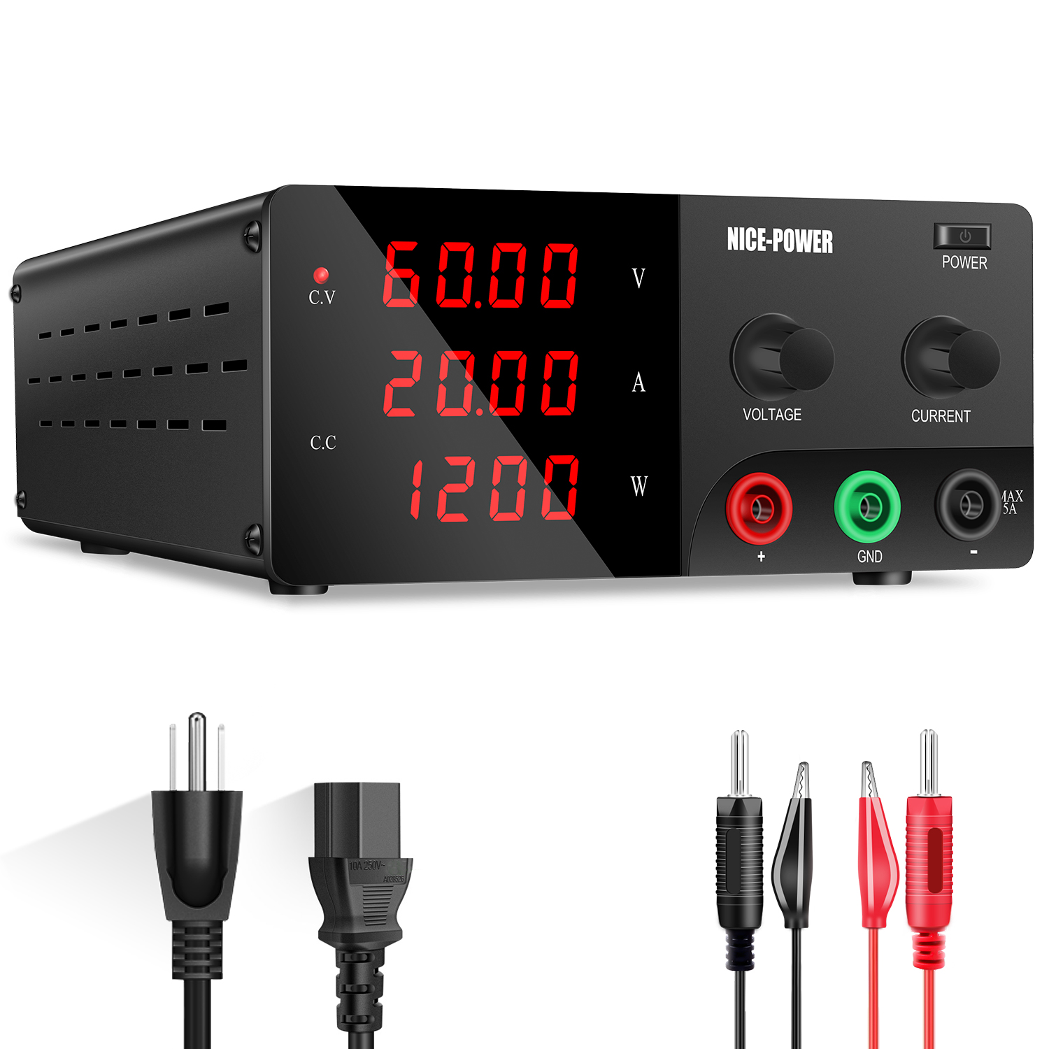 High Power 60V 20A Bench Power Supply - 30 فولت 30A مختبر مقاعد البدلاء